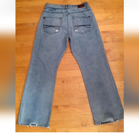 X2 Quality Denim M42 Loose Blue 100% Cotton Men's Jeans Size W32 L32 Boot Cut - Picture 2 of 12